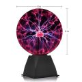 3 Inch Magic Plasma Ball Lamp Touch Sensitive Atmosphere Night Light Novelty Lamp Kids Birthday Christmas Gift. 