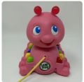 Leap Frog Pink Caterpillar Alphabet Learning Toy ABCs Colors Music Tested. 