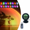 Sunset Lamp Night Light Projection Lamps  Light with Remote Mood Lighting Rainbow Sunlight Lamp Led Colorful Changing. 