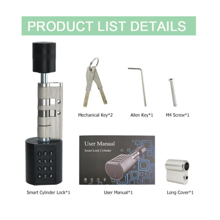 Tuya%20APP%20Fingerprint%20Cylinder%20Electronic%20Smart%20Door%20Lock%20Digital%20Keypad%20Code%20Key%20Card%20Remote%20Control%20Adjustable%20Home%20Apartment%20-%20Image%207