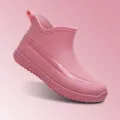Rain boots for women short style fashionable outdoor waterproofRain boots with cotton warm nonslip and wear-resistant rain boots. 