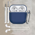 Silicone Earphone Case For AirPods 4 Case Wireless Headphones Earbuds Case with Hook.