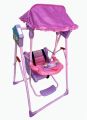 Playsets Garden Swing Chairs Swing with Canopy Roof for Babies Indoor Outdoor Purpose Kids Stylish Musical Standing Floor Swing Garden Toy Jhula for Safety Belt Foldable Hammock (Pink.blue). 