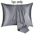 Silky Satin Pillowcase 21 Momme 600 Thread Count for Hair and Skin , Hypoallergenic Breathable Both Sides satins with zipper. 