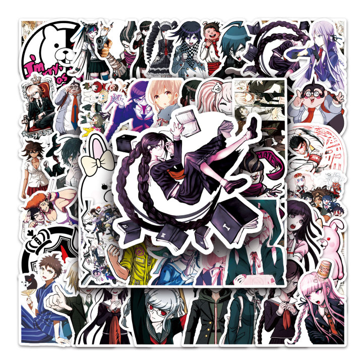 50 Piece Danganronpa Stickers Waterproof DIY For Phones Laptop Car Sticker Creative Home Decal