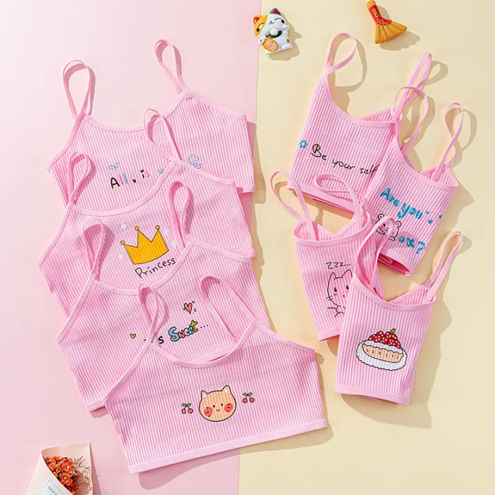 4PCS%20Developmental%20Cotton%20Girls%20Camisole%20Vest%20Threaded%20Combination%20Teenage%20Middle%20School%20High%20School%20Girls%20Underwear%20Bra%20Bra%20-%20Image%206