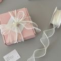 1PC Pearl-edged Fishtail Wavy Ribbon Cake Bouquet Decorative Ribbon Fairy Breath Fluttering. 