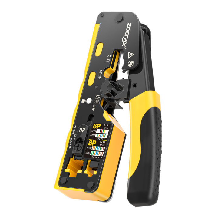 ZoeRax%20Cat7%20RJ45%20Crimp%20Tool%20compatible%20for%20Cat7/6a/6/5e%20Ethernet%20Cable%20with%20Cut/Strip%20Multi-function%20crimper%20With%20Spare%20blades%20-%20Image%207
