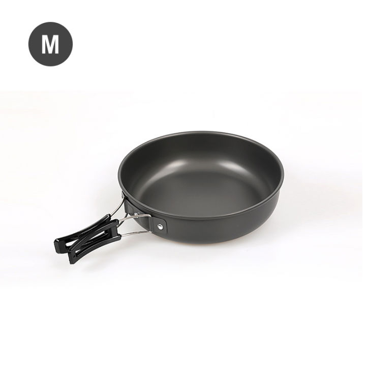 WESTTUNE%20Camping%20Frying%20Pan%20Aluminum%20Camping%20Picnic%20Plate%20Dish%20Portable%20Outdoor%20Cookware%20with%20Foldable%20Handle%20Hiking%20Cookware%20-%20Image%207