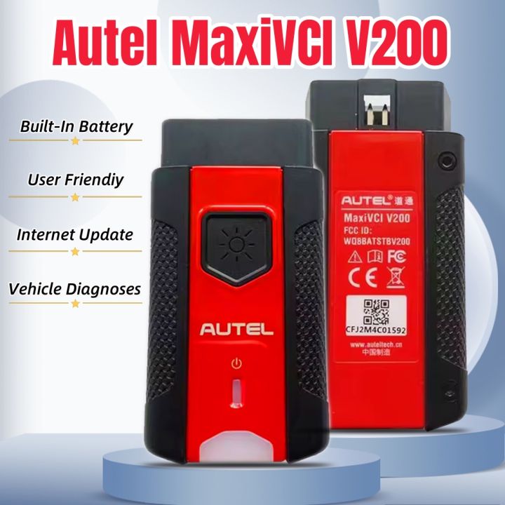 Autel MaxiVCI V200 Bluetooth Interface OBD2 Used With Diagnostic Tablets MS906Pro TS ITS600K KM100 BT609 BT608 ITS600 DoIP CanFD