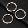 5pcs Metal O Ring Keyring Spring Buckles DIY Jewelry Openable Round Carabiner Keychain Clasp Bag Clips Snap Hook. 