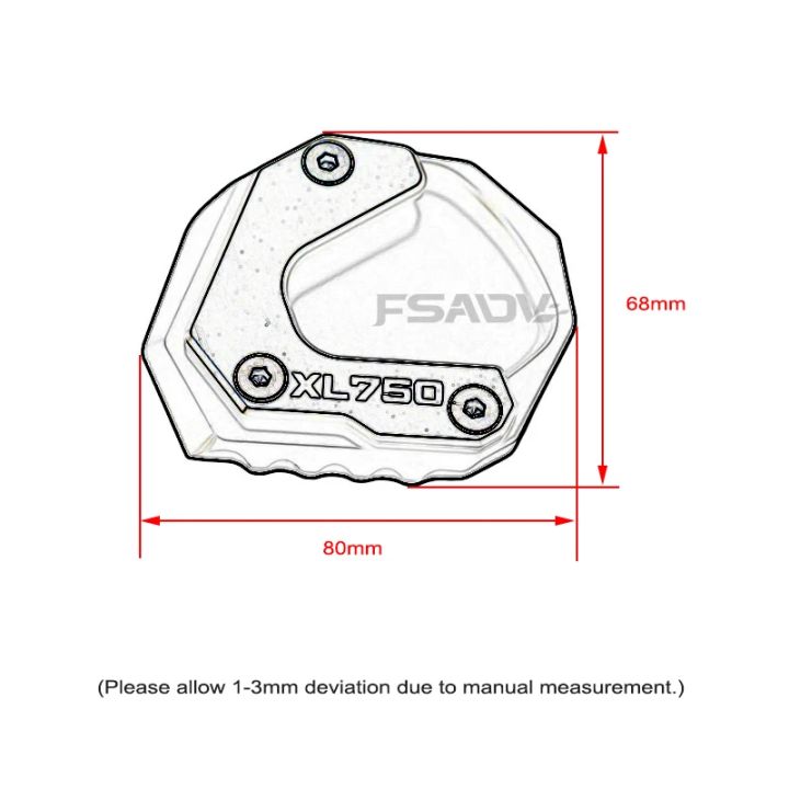 XL750%20NEW%20CNC%20Kickstand%20Foot%20Side%20Stand%20Extension%20Pad%20Support%20Plate%20Enlarge%20For%20Honda%20Transalp%20750%20Transalp750%20XL%20750%202023%202024%20-%20Image%206