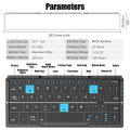 Folding Mini Wireless Keyboard with Stand for Tablet Phone Laptop Bluetooth Keyboard for Android IOS Windows Office Accessories. 