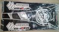 Black Bike Tank Pad Stricker For Suzuki Gixxer. 