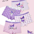 4PCS/set Children's Girls Panties Cotton Soft Pretty cute Cartoon Child Underwear for Girls Kids Boxer Breathable comforts. 