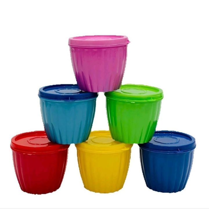 6 Pieces Spicy Containers Plastic 275ml High Quality
