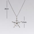Anime Bleach Necklace Quincy Ishida Uryuu Cosplay Ginrei Gojiaku Amulet Alloy Choker Chain Bracelets Pendant Jewelry Accessories. 