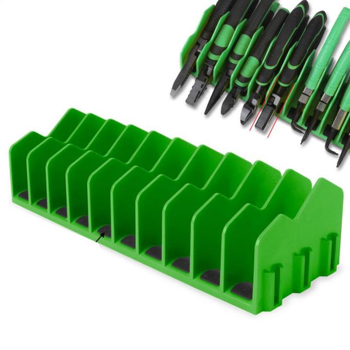 Sturdy Pliers Tool Organizer Storage Rack - Space-Saving Plier Organizer for Drawer Toolbox Holds up to Ten Pliers