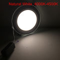 Round LED Downlight 6W 9W 12W 18W 24W Glass LED Panel Recessed Ceiling Spot Down Light Indoor Lighting Lamp AC110V 220V Aluminum. 