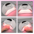 330W SUN X20 MAX UV LED Nail Lamp for Manicure Gel Polish Drying Machine with Large LCD Touch Professional Smart Nail Dryer Tool. 