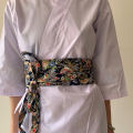 Japanese Style Girdle Sushi Restaurant Waiter Chef Waist Belt Haori Kimono Corset Waist Obi Dress Waistband Chinese Hanfu Belt.