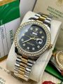 Ro-lex luxurious stylish stone watch for men.