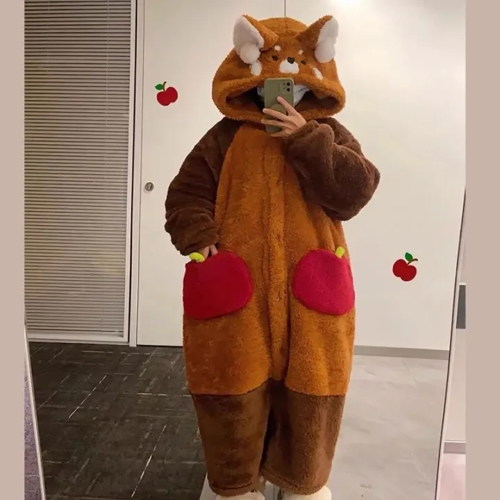 Adult%20Raccoon%20Cosplay%20Costume%20Robes%20Kigurumi%20Unicorn%20Onesie%20Anime%20Nightgown%20Halloween%20Cartoon%20Bear%20Pajamas%20Winter%20-%20Image%203