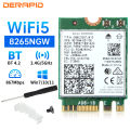 For Intel 8265 AC8265 8265NGW NGFF for M.2 867M Wifi Card WIFI Bluetooth-Compatoble 4.2 Network Adapter Dual Band For Win7/10/11. 