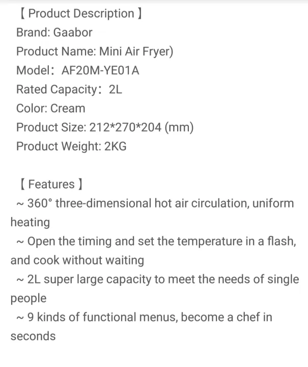 Gaabor%202L%20Mini%20Air%20Fryer%20Low%20Watt%20Frying%20Machine%20Without%20Oil%20Healthy%20Heat%20Heat%20Resistant%20AF20M-YE01A%20-%20Image%208