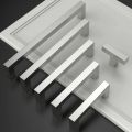 Kitchen Square Cabinet Handles Brushed/Black/Gold Door Pulls Stainless Steel Drawer Pulls Cupboard Wardrobe Hardware Handles.