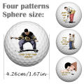 Caiton 4-Pack Golf Balls – 4 Unique Designs, Fun Gag  for Men, Dad, Grandpa, Perfect for Birthday, Xmas, Retirement. 
