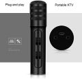 Handheld Microphone Phone K Song Condenser Microphone Universal K-Live Portable Smart Microphone external accompaniment. 