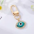 Evil Eye Hamsa Hand Heart Keychain Keyring For Friend Couple Lovers Gift Flower Blue Eye Bag Car Airpods Box Key Accessories. 