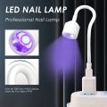 Mini Nail Dryer UV LED Nail Lamp Foldable USB Curing Lights Desk Lamp For Nail Gel Polish Quick Dry Nail Art Dryer Manicure Tool. 