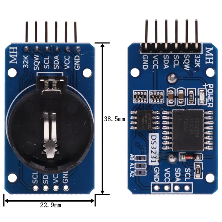DS1302/DS1307/PCF8563/DS3231%20AT24C32%20I2C%20IIC%20Memory%203.3V-5V%20Real%20Time%20Precision%20RTC%20Clock%20I2C%20Module%20DS3231SN%20for%20Arduino%20-%20Image%204