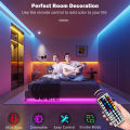 RGB Led Strip Lights with Remote Control Tape Lights Led Wall Room for Home Bedroom Party Decor TV Backlight. 