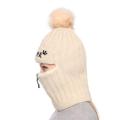 Winter Plush Knitted Hat Warm Ear Protection Neck Cover Cycling Beanie Thickened Windproof Anti-Cold Running Ski Balaclava Cap.