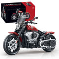 New DIY Building Blocks Motorbike Technical Sets MOC Bricks 1:8 Motorcycle Model Birthday  for Boys Kids Children . 