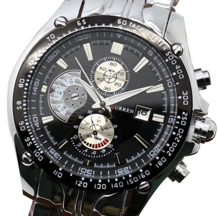Curren%208083%20(Japan%20Machine%20100%25)%20Silver%20stainless%20steel%20Chronograph%20Mens%20watch%20with%20FREE%20GIFT%20BOX%20-%20Image%202