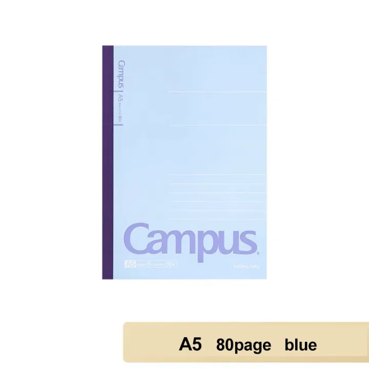 Japan%20KOKUYO%20Notebook%2080%20Pages%20Campus%20B5/A5%20Soft%20Surface%20Wireless%20Binding%20Horizontal%20Line%20School%20Office%20Stationery%20-%20Image%208