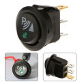 Round Rocker Switch 12V 20A Round Toggle Switch Car 3 Pin Rocker/Parking Off Switch Front Rear Walking Sensor Interior Accessory. 