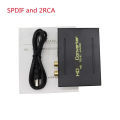 HDMI-compatible Audio Extractor Converter To HDMI-compatible SPDIF Optical RCA Adapter 5.1CH Format Output with USB Cable.