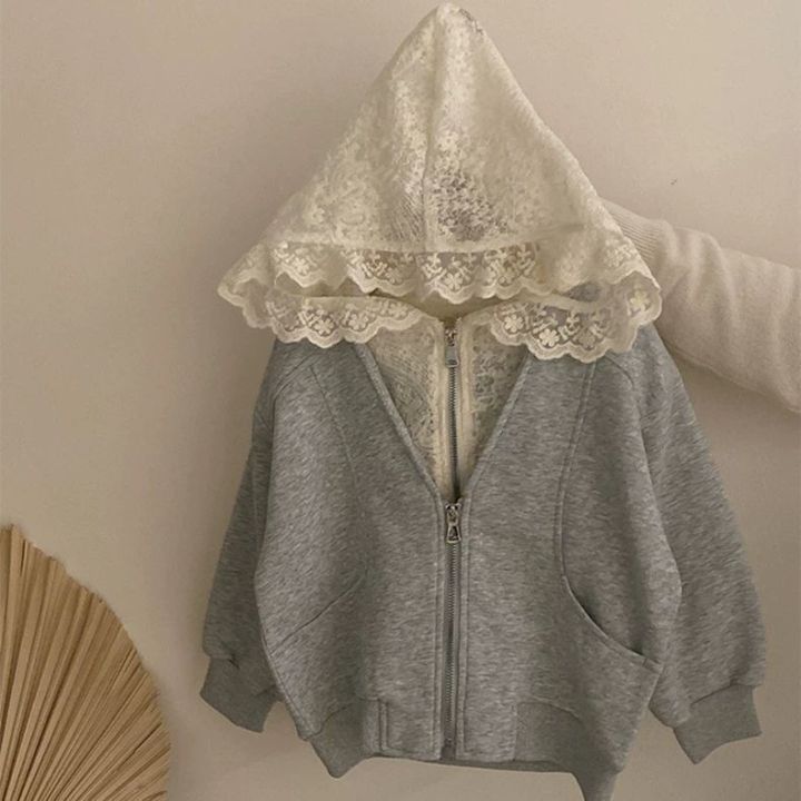 2025%20Korean%20Girls'%20Spring%20Set%20-%20Lace%20Hooded%20Cardigan%20+%20Apron%20Dress%20%7C%20Chic%202-Piece%20Casual%20Outfit%20Baby%20Girl%20Clothes%20-%20Image%203