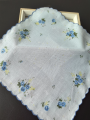 Thin Feel Cotton Handkerchief for Women, Printed Handkerchief, Retro 3PCs, 11.6in.