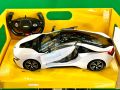 BMW i8 (12.5 in) 1:12 Scale Licensed Model Remote Control Car with Light & Sound. 