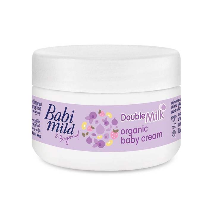Babi Mild Ultra Gentle Nourishing Baby Cream 50g – Hypoallergenic Moisturizer with Natural Plant Extracts for Delicate Baby Skin, Soothes Dryness & Protects All Day”