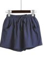 ladies casual linen shorts. 
