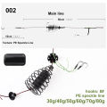 FISH KING 30-80g Carp Fishing Bait Cage Line Group High Carbon Steel Metal Feeder Hook Sinking Artificial Lure Accessories. 