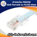 150 cm RJ45 male serial DB9 9 pin female connector for Management Console (light blue). 