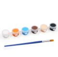 3ml Mini Pot strip Acrylic painting colours with brush. 